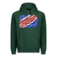 Sports Green Patriotic tie dye background 4th of july Premium Hoodie - CowGirlArtShop