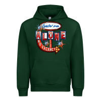 Forest Green leave me alone anti valentines day Urban Hoodie - FaDigitalArtStudio
