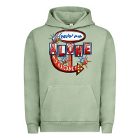 Pigment Oil Green leave me alone anti valentines day Urban Hoodie - FaDigitalArtStudio