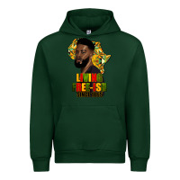 Forest Green juneteenth living freeish since 1865 Urban Hoodie - HRA Design Shop
