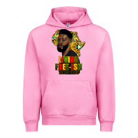 Fuchsia Pink juneteenth living freeish since 1865 Urban Hoodie - HRA Design Shop