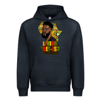 Navy juneteenth living freeish since 1865 Urban Hoodie - HRA Design Shop