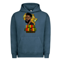 Pigment Midnight Navy juneteenth living freeish since 1865 Urban Hoodie - HRA Design Shop