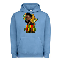 Pigment Pebble Blue juneteenth living freeish since 1865 Urban Hoodie - HRA Design Shop
