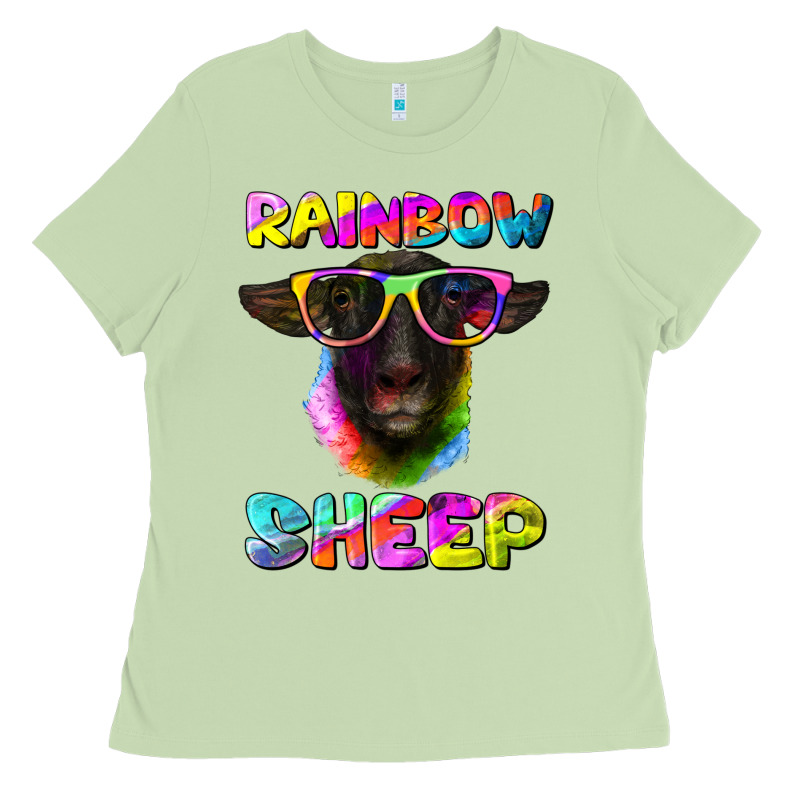 Rainbow Sheep Suffolk Sheep Ladies Tee by Artiststas | Teevron