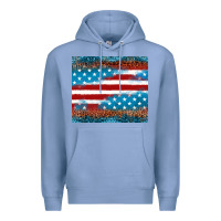 Colony Blue Leopard glitter American flag tumbler Premium Hoodie - Neo Western