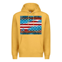 Mustard Leopard glitter American flag tumbler Premium Hoodie - Neo Western