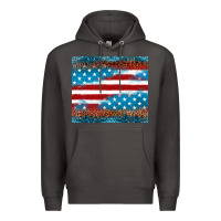 Smoke Leopard glitter American flag tumbler Premium Hoodie - Neo Western