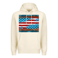 Tofu Leopard glitter American flag tumbler Premium Hoodie - Neo Western
