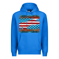 True Royal Leopard glitter American flag tumbler Premium Hoodie - Neo Western