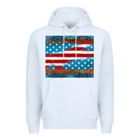 White Leopard glitter American flag tumbler Premium Hoodie - Neo Western