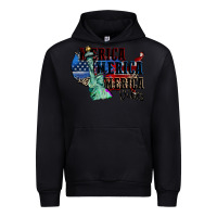 Black Merica Merica Merica vibes 4th of july Urban Hoodie - CowGirlArtShop