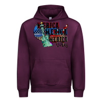 Mauve Wine Merica Merica Merica vibes 4th of july Urban Hoodie - CowGirlArtShop