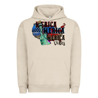 Pigment French Oak Merica Merica Merica vibes 4th of july Urban Hoodie - CowGirlArtShop