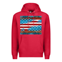 Cardinal Leopard glitter American flag tumbler Premium Hoodie - Neo Western