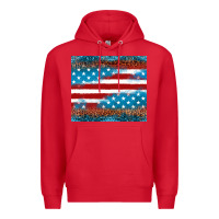 Red Leopard glitter American flag tumbler Premium Hoodie - Neo Western