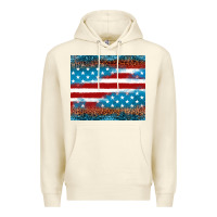 Sandshell Leopard glitter American flag tumbler Premium Hoodie - Neo Western