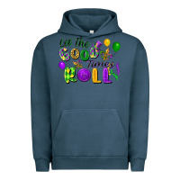 Pigment Midnight Navy let the good times roll Urban Hoodie - FaDigitalArtStudio