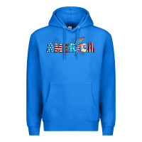 True Royal Lightning bolt with America Premium Hoodie - Neo Western
