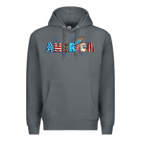 Rock Lightning bolt with America Premium Hoodie - Neo Western