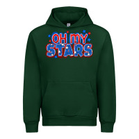 Forest Green Oh my stars 4th of july Urban Hoodie - CowGirlArtShop