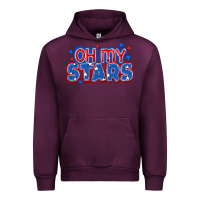 Mauve Wine Oh my stars 4th of july Urban Hoodie - CowGirlArtShop