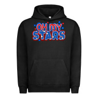Pigment Black Oh my stars 4th of july Urban Hoodie - CowGirlArtShop