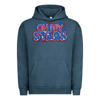 Pigment Midnight Navy Oh my stars 4th of july Urban Hoodie - CowGirlArtShop