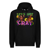 Black let's get cray Premium Hoodie - FaDigitalArtStudio