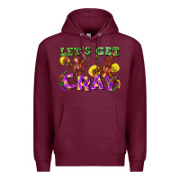 Burgundy let's get cray Premium Hoodie - FaDigitalArtStudio