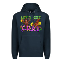 Navy let's get cray Premium Hoodie - FaDigitalArtStudio
