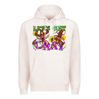 Pale Pink let's get cray Premium Hoodie - FaDigitalArtStudio