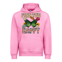 Fuchsia Pink Kind The Happy Urban Hoodie - CowhideDigitalArt
