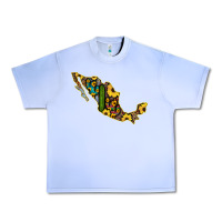 Grape Ice Guerrero Mexico Serape Cactus Sunflower Map Urban Heavy Tee - RanaPortraitStore
