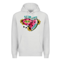 Dove Grey summer vibes Premium Hoodie - SublimationCraftShop