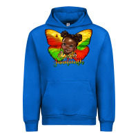 Cobalt juneteenth butterfly black girl Urban Hoodie - HRA Design Shop