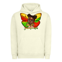 Pigment Pistachio juneteenth butterfly black girl Urban Hoodie - HRA Design Shop