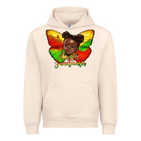 Juneteenth Butterfly Black Girl Urban Hoodie | Teevron