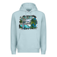 Blue Mist summer vibes Premium Hoodie - SublimationCraftShop