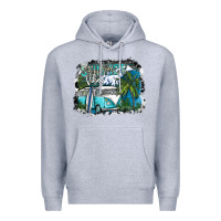 Heather Grey summer vibes Premium Hoodie - SublimationCraftShop