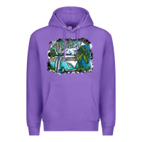 Purple summer vibes Premium Hoodie - SublimationCraftShop