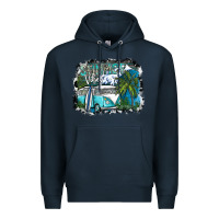 Navy summer vibes Premium Hoodie - SublimationCraftShop