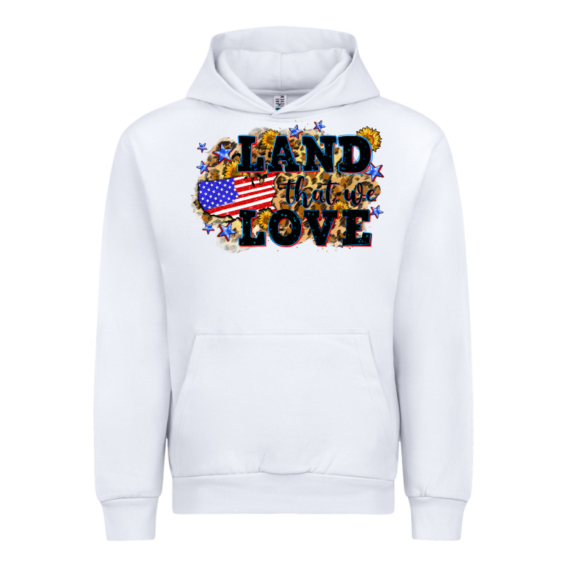 Land That We Love 4th Of July Urban Hoodie by Neo Western | Teevron