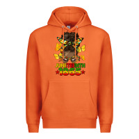 Carrot juneteenth 1865 afro bun Premium Hoodie - HRA Design Shop