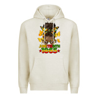 Oatmeal Heather juneteenth 1865 afro bun Premium Hoodie - HRA Design Shop