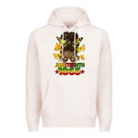 Juneteenth 1865 Afro Bun Premium Hoodie | Teevron