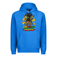 True Royal juneteenth 1865 afro bun Premium Hoodie - HRA Design Shop