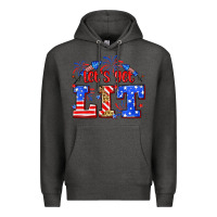 Charcoal Heather Let's get lit 4th of July Premium Hoodie - Neo Western