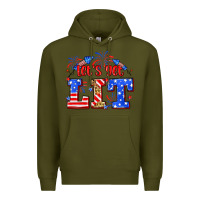 Army Green Let's get lit 4th of July Premium Hoodie - Neo Western