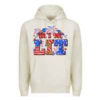 Oatmeal Heather Let's get lit 4th of July Premium Hoodie - Neo Western